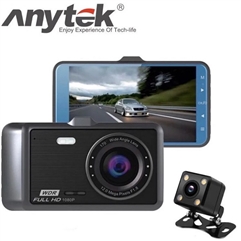 Видеорегистратор Anytek A60 Full HD 1080P с камерой заднего вида