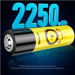 Аккумулятор размер AA Baseus Rechargeable Li-ion Battery 2PCS  - желтый