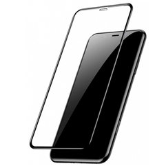 Baseus Arc-Surface Tempered Glass Film 0.2mm (SGAPIPH61-HE01) для iPhone XR  - черная рамка