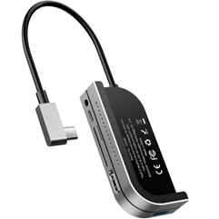 USB-концентратор Baseus Bend Angle No.7 Multifunctional Type-C для iPad Pro  - серебристый
