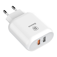 Baseus Bojure Series Dual-USB quick charge charger for EU 18W
