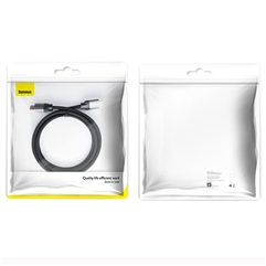 Baseus Enjoyment Series 4KHD Male To 4KHD Male Adapter Cable 1m  - черный