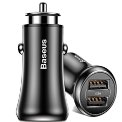 Автомобильная зарядка Baseus Gentleman 4.8A Dual-USB Car Charger