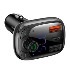 FM-модулятор и зарядное устройство Baseus MP3 Quick Charger  - черный