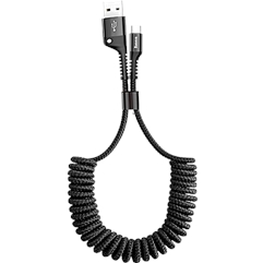 Кабель Baseus Fish eye Spring Data Cable USB For Type-C 3A 1M