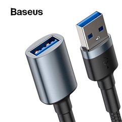 Кабель Baseus cafule Cable USB3.0 Male TO USB3.0 Female 2A 1m  - серый