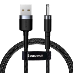 Кабель Baseus Cafule USB to DC 3.5mm 2A 1m  - серо-черный