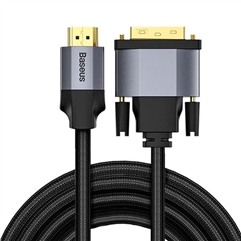 Кабель Baseus Enjoyment Series 4KHD Male To DVI Male bidirectional Adapter Cable 1m  - темно-серый