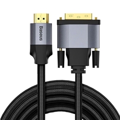 Кабель Baseus Enjoyment Series 4KHD Male To DVI Male bidirectional Adapter Cable 2m  - темно-серый