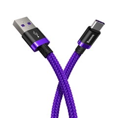 Кабель Baseus Purple Gold Red HW USB для Type-C 2M