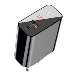 Зарядное устройство Baseus Speed PPS Intelligent Power-off  Digital Display (Type-C+USB)
