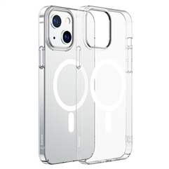Чехол + защитное стекло для для iPhone 13 (6.1 дюйма) Baseus Crystal Magnetic  - прозрачный