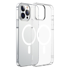 Чехол + защитное стекло для для iPhone 13 Pro (6.1 дюйма) Baseus Crystal Magnetic  - прозрачный
