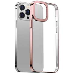 Чехол для iPhone 13 Pro (6.1 дюйма) Baseus Glitter Phone Case  - розовый