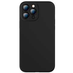 Чехол для iPhone 13 Pro Max (6.7 дюйма) Baseus Liquid Silica Gel Protective Case  - черный