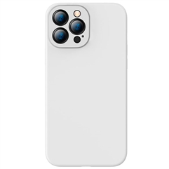 Чехол для iPhone 13 Pro (6.1 дюйма) Baseus Liquid Silica Gel Protective Case  - белый