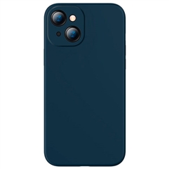 Чехол для iPhone 13 (6.1 дюйма) Baseus Liquid Silica Gel Protective Case  - синий