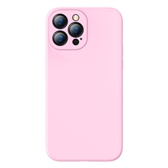 Чехол для iPhone 13 Pro Max (6.7 дюйма) Baseus Liquid Silica Gel Protective Case  - розовый