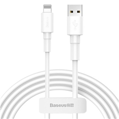 Кабель Baseus Mini White Cable USB to Lightning 2.4A CALSW-02  - белый, 1 метр