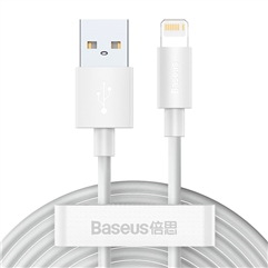 Кабель Baseus Simple Wisdom Kit USB - Lightning 2.4А TZCALZJ-02  - комплект из 2 шт (цена за комплект)