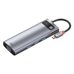 USB Хаб Baseus Metal Gleam Series 9-in-1 CAHUB-CU0G  - Space Gray